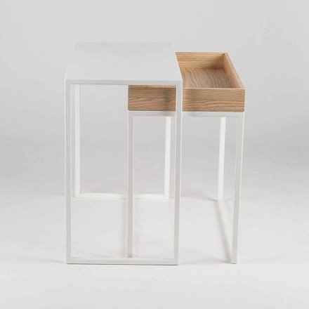 Tavolinë kafeje çeliku me tabaka hiri Prodhuar në Itali - Dantella Viadurini