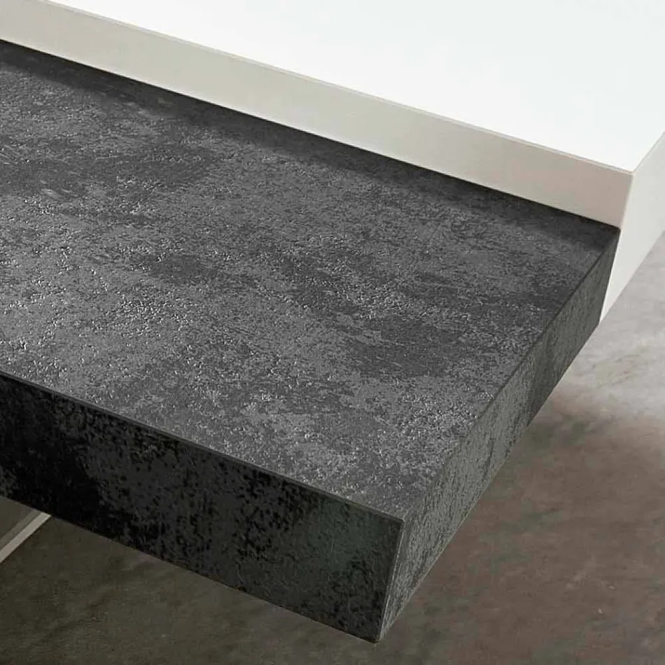 Tavolinë kafeje Fenix me këmbë transparente prodhuar në Itali - Justin Viadurini