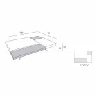 Tavolinë kafeje Fenix me këmbë transparente prodhuar në Itali - Justin Viadurini