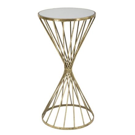 Tavolinë kafeje e praruar prej hekuri me pjesën e pasqyrës - Kajsi Viadurini