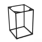 Tavolinë kafeje enë guri dhe bazë çeliku Prodhuar në Itali - Birba Viadurini