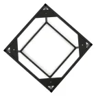 Tavolinë kafeje enë guri dhe bazë çeliku Prodhuar në Itali - Birba Viadurini