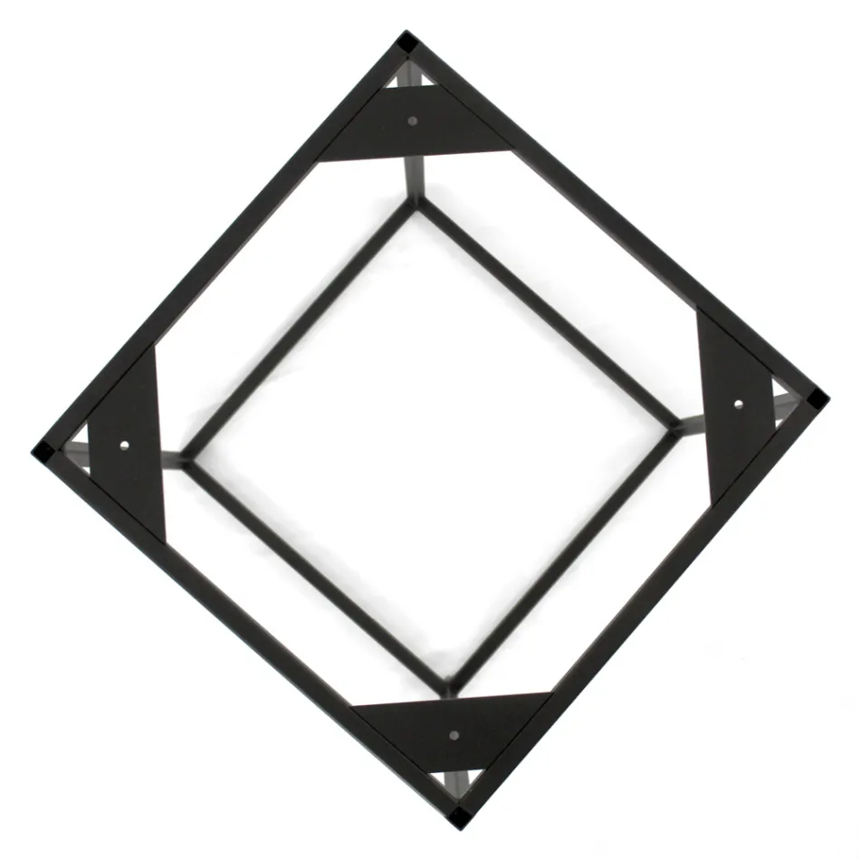 Tavolinë kafeje enë guri dhe bazë çeliku Prodhuar në Itali - Birba Viadurini