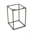 Tavolinë kafeje enë guri dhe bazë çeliku Prodhuar në Itali - Birba Viadurini