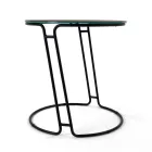 Tavolinë kafeje në Grès porcelani dhe bazë të rrumbullakët Prodhuar në Itali - Tullia Viadurini