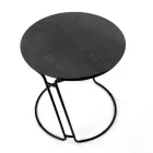 Tavolinë kafeje në Grès porcelani dhe bazë të rrumbullakët Prodhuar në Itali - Tullia Viadurini