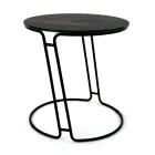 Tavolinë kafeje në Grès porcelani dhe bazë të rrumbullakët Prodhuar në Itali - Tullia Viadurini