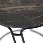 Tavolinë kafeje në Grès porcelani dhe bazë të rrumbullakët Prodhuar në Itali - Tullia Viadurini