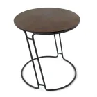 Tavolinë kafeje në Grès porcelani dhe bazë të rrumbullakët Prodhuar në Itali - Tullia Viadurini