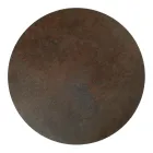 Tavolinë kafeje me enë guri të rrumbullakët dhe bazë me 3 gjysmëhënë të prodhuara në Itali - Arepa Viadurini