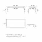Tavolinë kafeje në Petëzuar me Bardhë ose të Zezë në 2 Madhësi - Faz Wood nga Vondom Viadurini