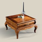 Tavolinë kafeje në dru arre me sirtar Prodhuar në Itali - Hastings Viadurini