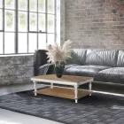 Tavolinë kafeje me dru të fortë ahu Prodhuar në Itali - Frigg Viadurini