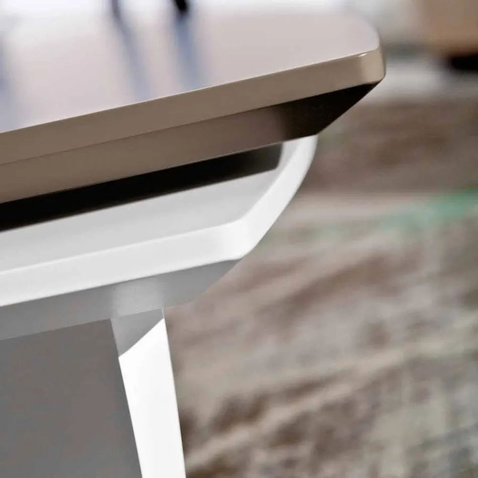 Tavolinë kafeje në MDF të lakuar me majë kthyese të prodhuar në Itali - Lisa Viadurini