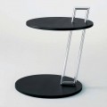 Tavolinë kafeje në MDF të lyer me ngjyrë të zezë dhe çeliku të prodhuar në Itali - Sestante