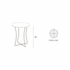 Tavolinë kafeje metalike me sirtar kontejnerësh prodhuar në Itali - Numbo Viadurini