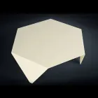 Tavolinë kafeje metalike në prerje lazer Ruche Viadurini