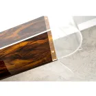 Tabela e kafesë në pleksiglas transparent ose me Dru të Dizajnit - Suva Viadurini