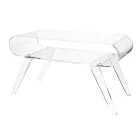 Tabela e kafesë në pleksiglas transparent ose me Dru të Dizajnit - Suva Viadurini