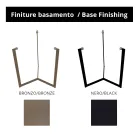 Tavolinë kafeje xhami me bazë çeliku Prodhuar në Itali - Aspira Viadurini