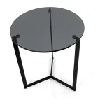 Tavolinë kafeje xhami me bazë çeliku Prodhuar në Itali - Aspira Viadurini