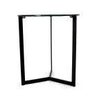 Tavolinë kafeje xhami me bazë çeliku Prodhuar në Itali - Aspira Viadurini