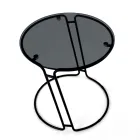 Tavolinë kafeje xhami dhe bazë të rrumbullakët Prodhuar në Itali - Tullia Viadurini