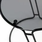 Tavolinë kafeje xhami dhe bazë të rrumbullakët Prodhuar në Itali - Tullia Viadurini