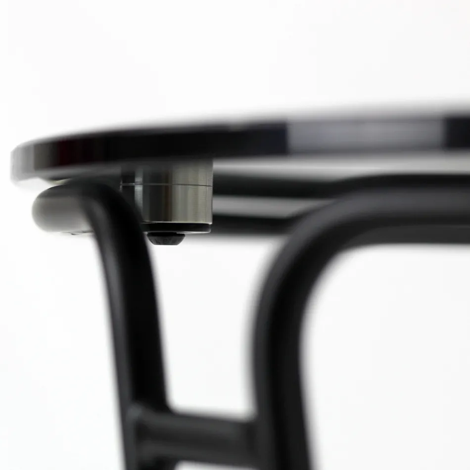 Tavolinë kafeje xhami dhe bazë të rrumbullakët Prodhuar në Itali - Tullia Viadurini