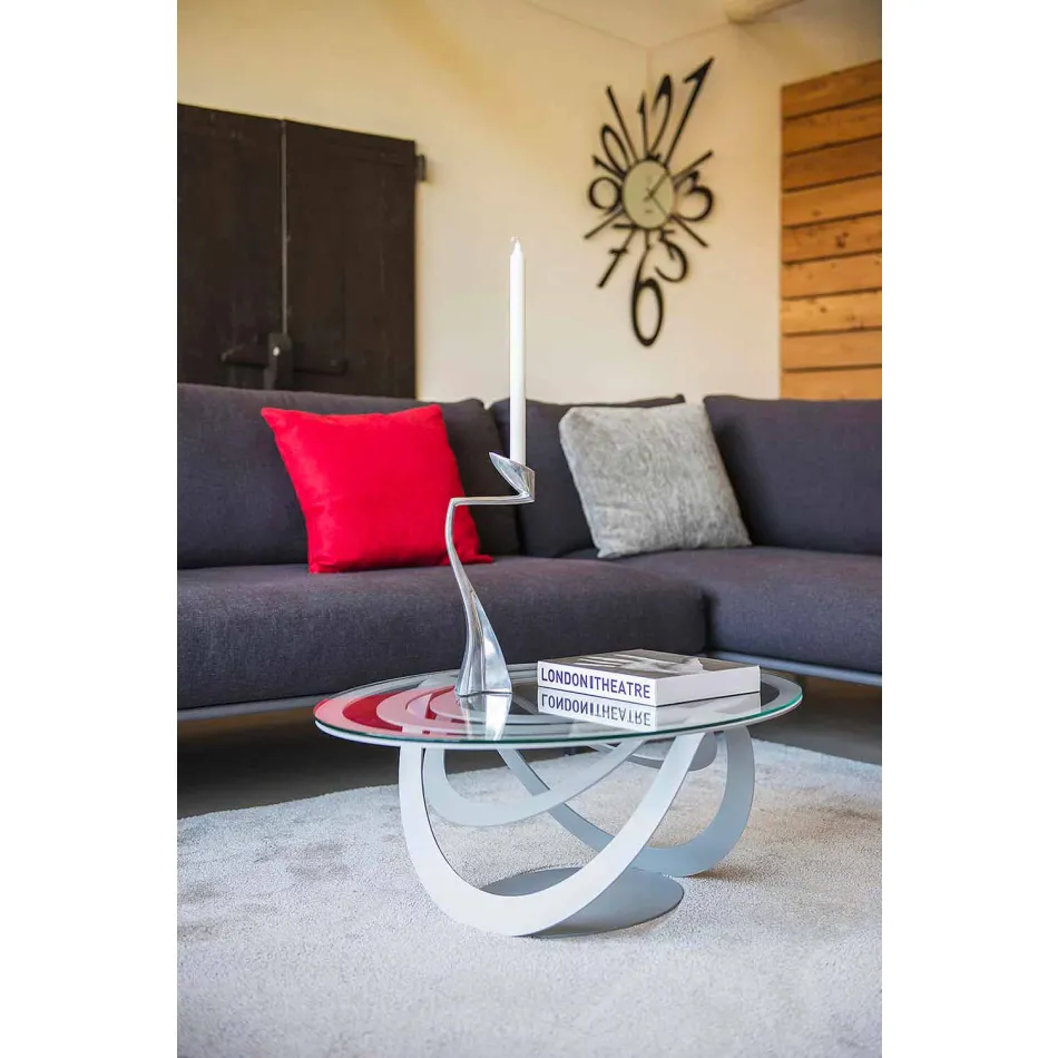 Tabela me kafe qelqi dhe hekuri të bardhë ose fetë e bërë në Itali - Olfeo Viadurini