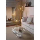 Tabela me kafe qelqi dhe hekuri të bardhë ose fetë e bërë në Itali - Olfeo Viadurini