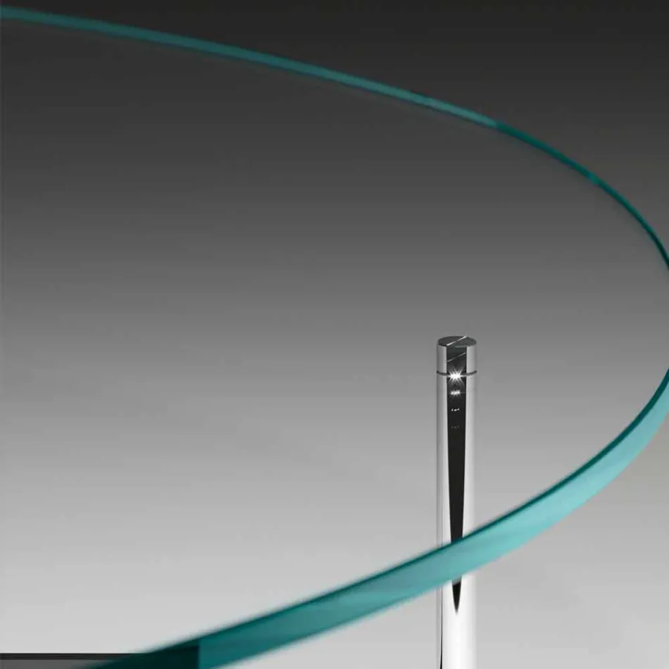 Tavolinë kafeje moderne me xham të prodhuar në Itali - Cinci Viadurini