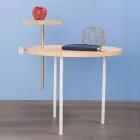 Tavolinë kafeje moderne me majë hiri të rrumbullakët prodhuar në Itali - Velino Viadurini