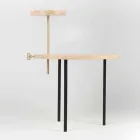 Tavolinë kafeje moderne me majë hiri të rrumbullakët prodhuar në Itali - Velino Viadurini