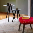 Tavolinë kafeje moderne me majë të rrumbullakët në Gres Prodhuar në Itali - Stuttgart Viadurini