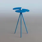 Tavolinë Kafeje Moderne në Dizajn me Fletë me Ngjyra të Origjinës - Mollëkuqe Viadurini