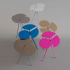 Tavolinë Kafeje Moderne në Dizajn me Fletë me Ngjyra të Origjinës - Mollëkuqe Viadurini