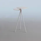 Tavolinë Kafeje Moderne në Dizajn me Fletë me Ngjyra të Origjinës - Mollëkuqe Viadurini