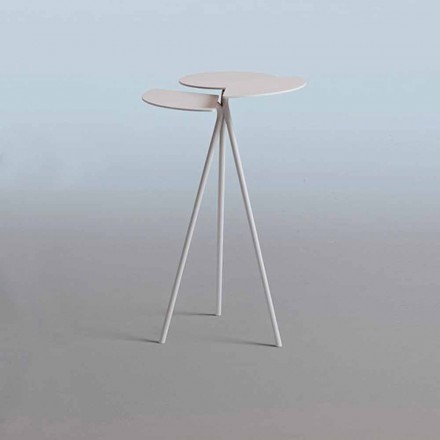 Tavolinë Kafeje Moderne në Dizajn me Fletë me Ngjyra të Origjinës - Mollëkuqe Viadurini