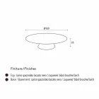 Tavolinë kafeje bashkëkohore për dhomën e ndenjes në dru larshi të llakuar me ngjyrë të zezë, Zambak Viadurini