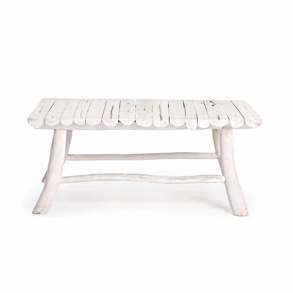 Tavolinë kafeje Moderne Homemotion në Degët e Zbardhura të Tikut - Bambo Viadurini