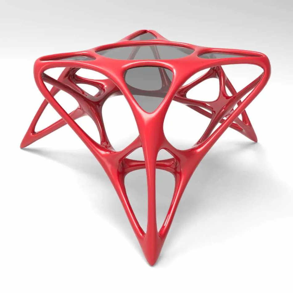 Salla e jetesës moderne e qelqit të kafesë dhe Tabela Lunar Adamantx® Lunar # 2 Viadurini