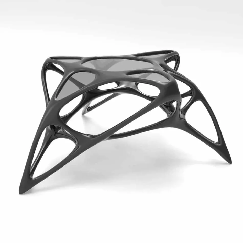 Salla e jetesës moderne e qelqit të kafesë dhe Tabela Lunar Adamantx® Lunar # 2 Viadurini