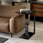 Tabela kafeje moderne metalike dhe e qelqtë ose e pastër e bërë në Itali - Teilor Viadurini