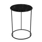 Tavolinë e rrumbullakët moderne me metal dhe mermer me cilësi të lartë - Raphael Viadurini