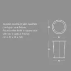 Tavolinë e rrumbullakët moderne me metal dhe mermer me cilësi të lartë - Raphael Viadurini