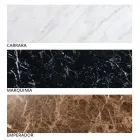 Tavolinë e rrumbullakët moderne me metal dhe mermer me cilësi të lartë - Raphael Viadurini