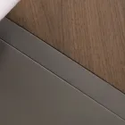 Tavolinë kafeje ovale me metal dhe dru dyngjyrësh - Comacchio Viadurini