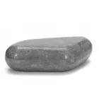 Tavolinë kafeje ovale në gur modern fosil - Avenue Viadurini