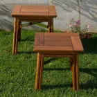 Tavolinë kafeje në natyrë në dru natyral ose të zi, 2 madhësi - Suzana Viadurini